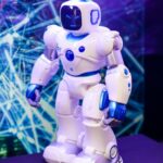 A futuristic humanoid robot showcasing modern technology and innovation.